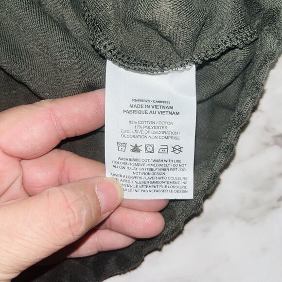 Nike | Short Sleeve Shirt Sweater Everyday Mod Boxy | Olive/Green | Women | M - Picture 6 of 7